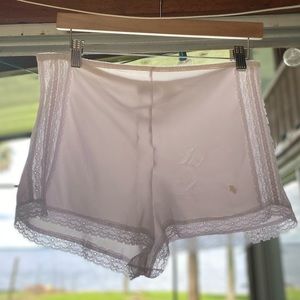 Vintage CHRISTIAN DIOR Lace Satin Panties PettipantsTap Pants French Knickers